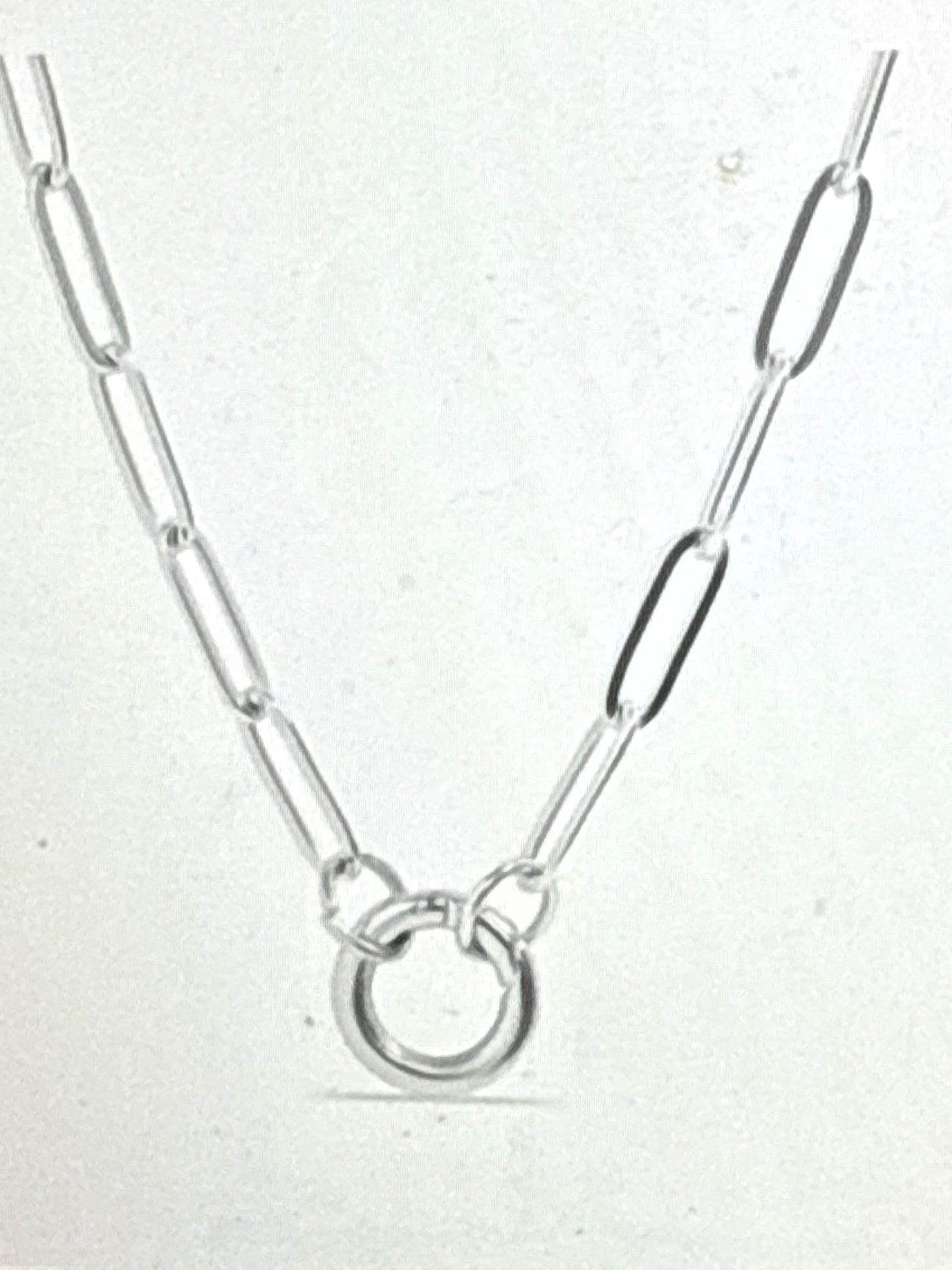Charm keeper necklace - stainless steel