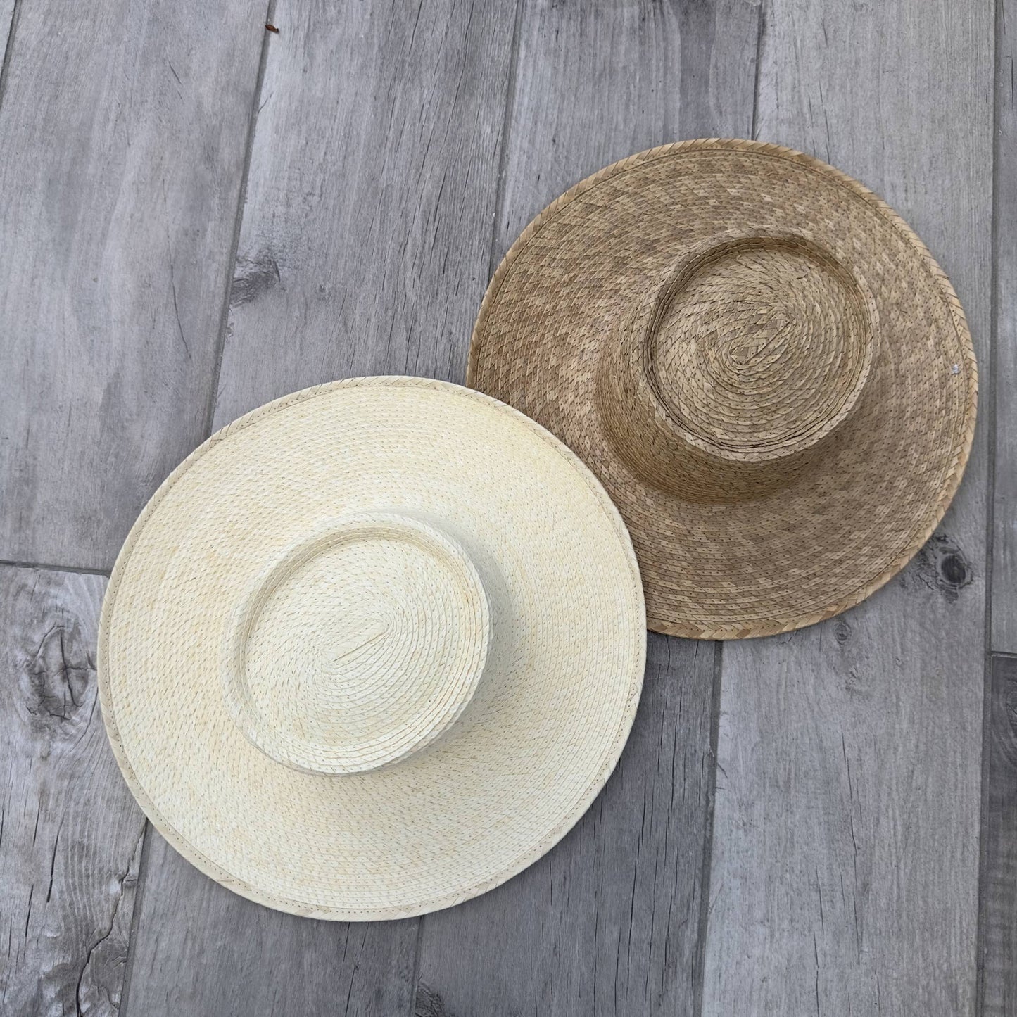 Palm Leaf Gambler Hat: Ivory