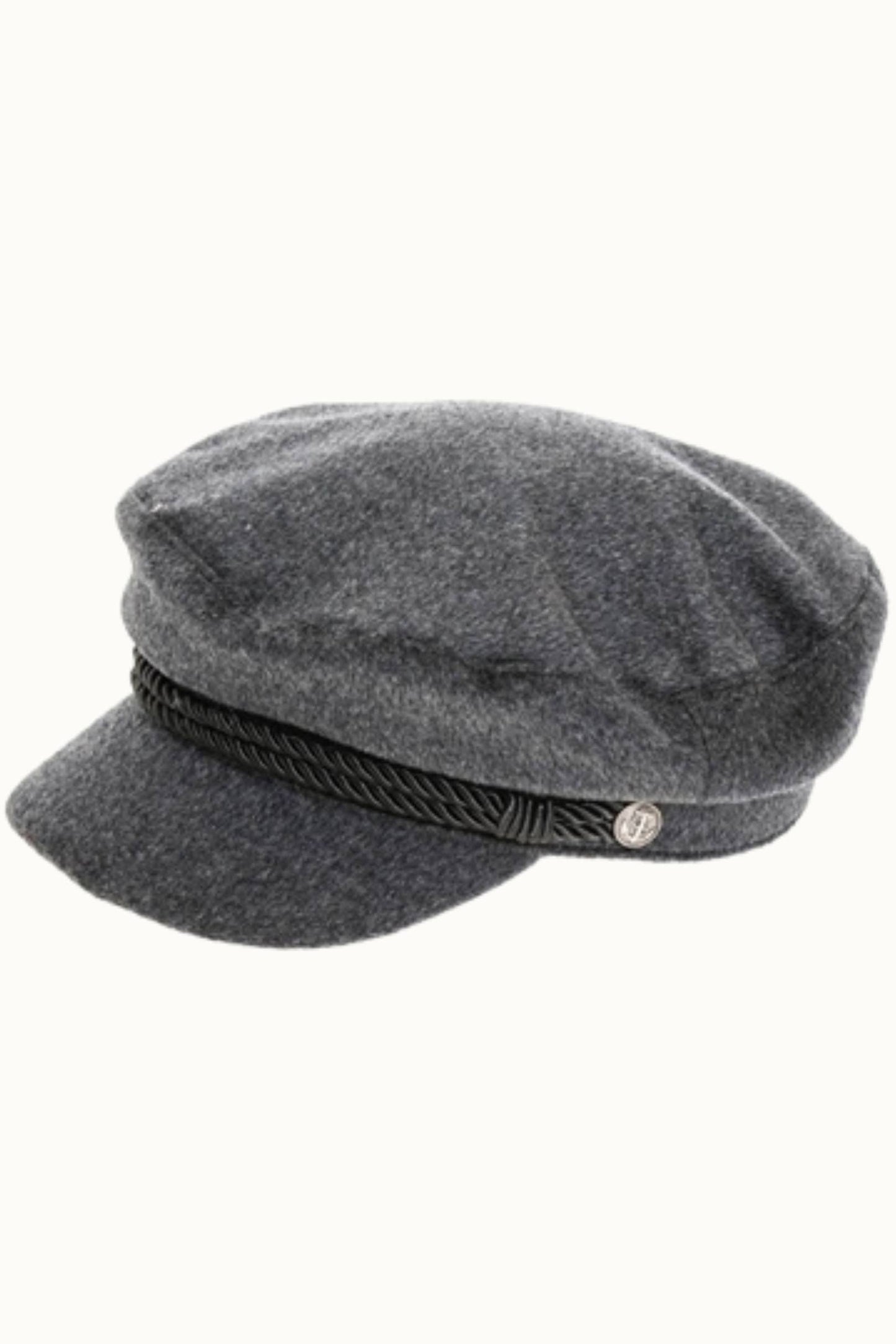 O&P Vintage Inspired Wool Felt Greek Hat, Adjustable