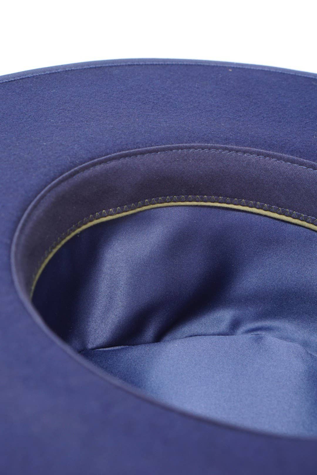 BILLIE - 100% Wool Felt Rancher, Satin Lined, Navy