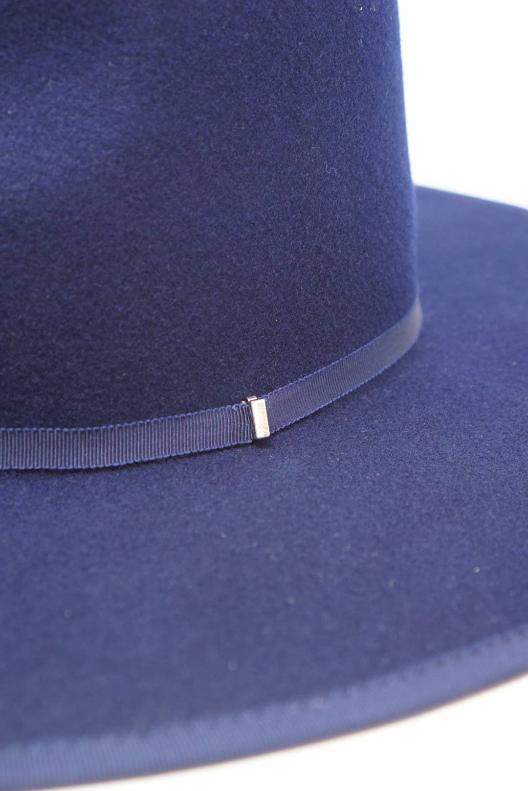 BILLIE - 100% Wool Felt Rancher, Satin Lined, Navy