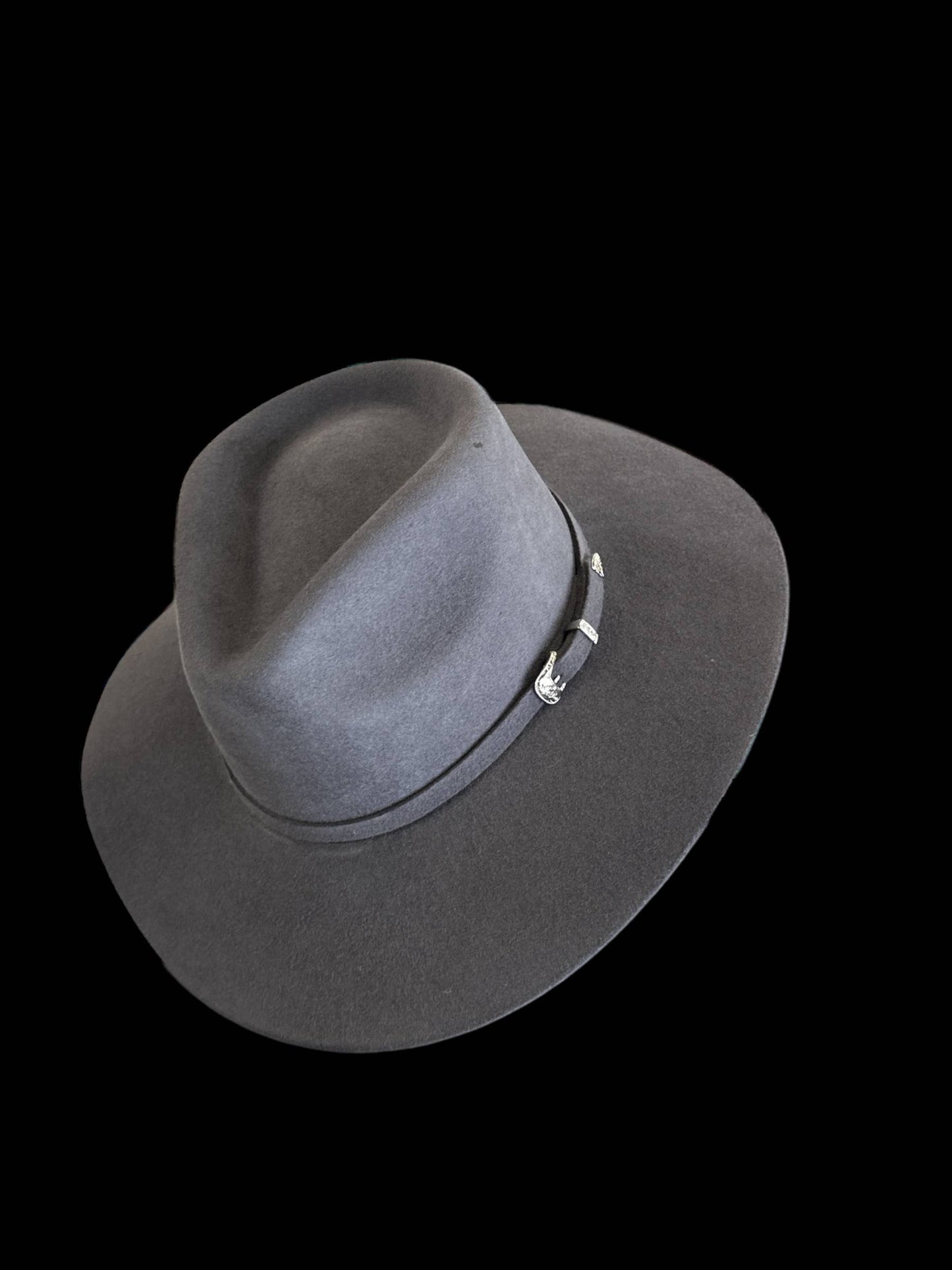 Premium Wool Vienna Style hat : Black / Large