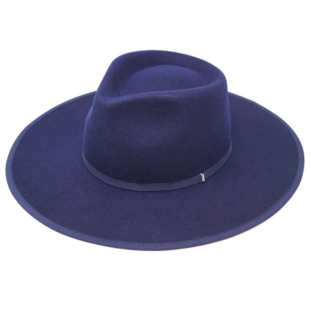 BILLIE - 100% Wool Felt Rancher, Satin Lined, Navy