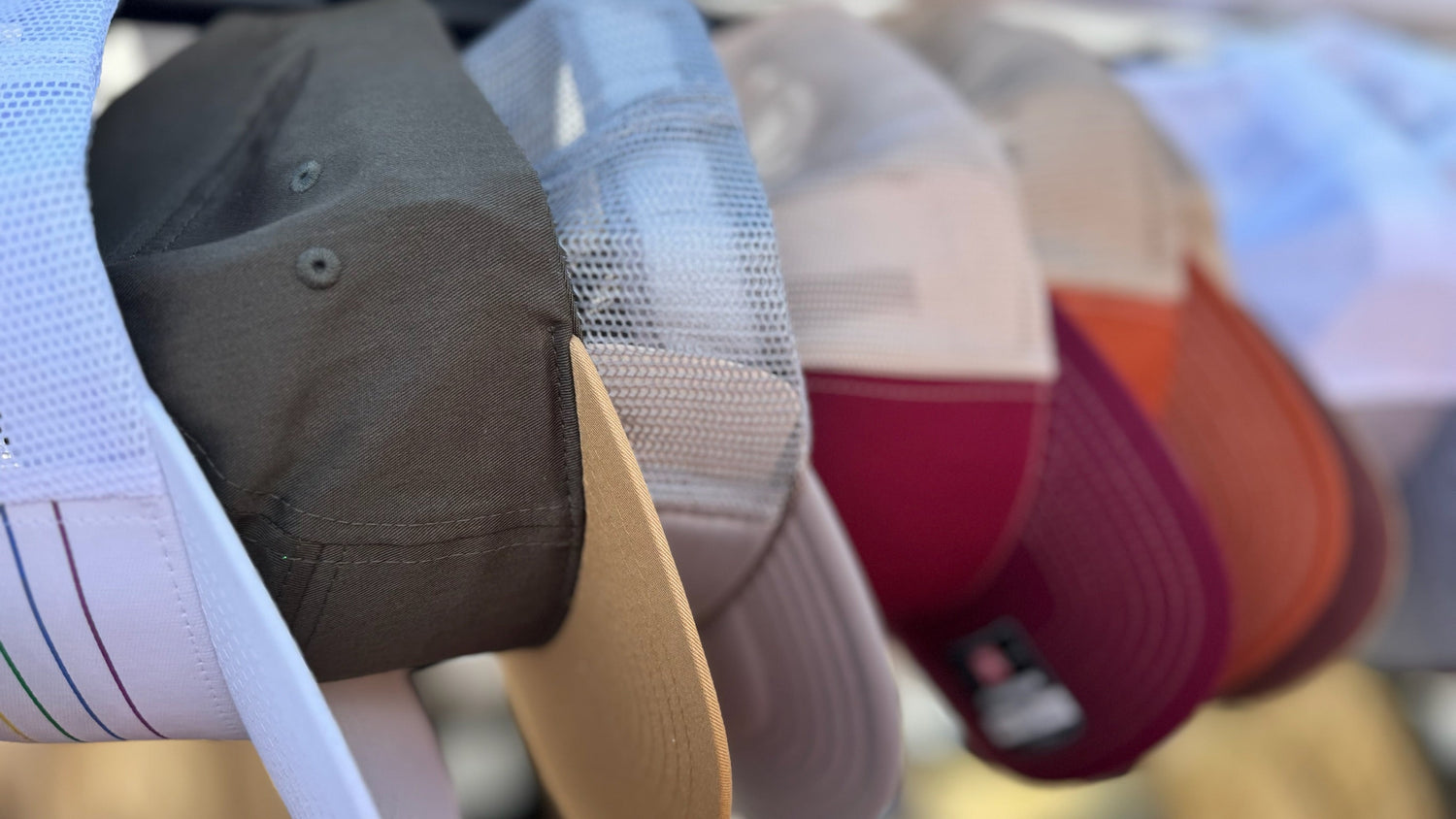 Snapback, Trucker, Baseball, Dad Caps, Running Hats, Camper hats and beyond.