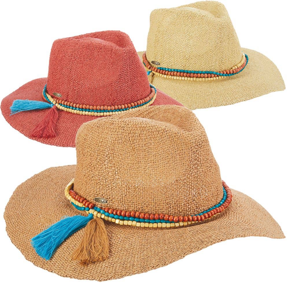 Scala Straw Safari Hat- Cheyenne: Assorted / OSFM
