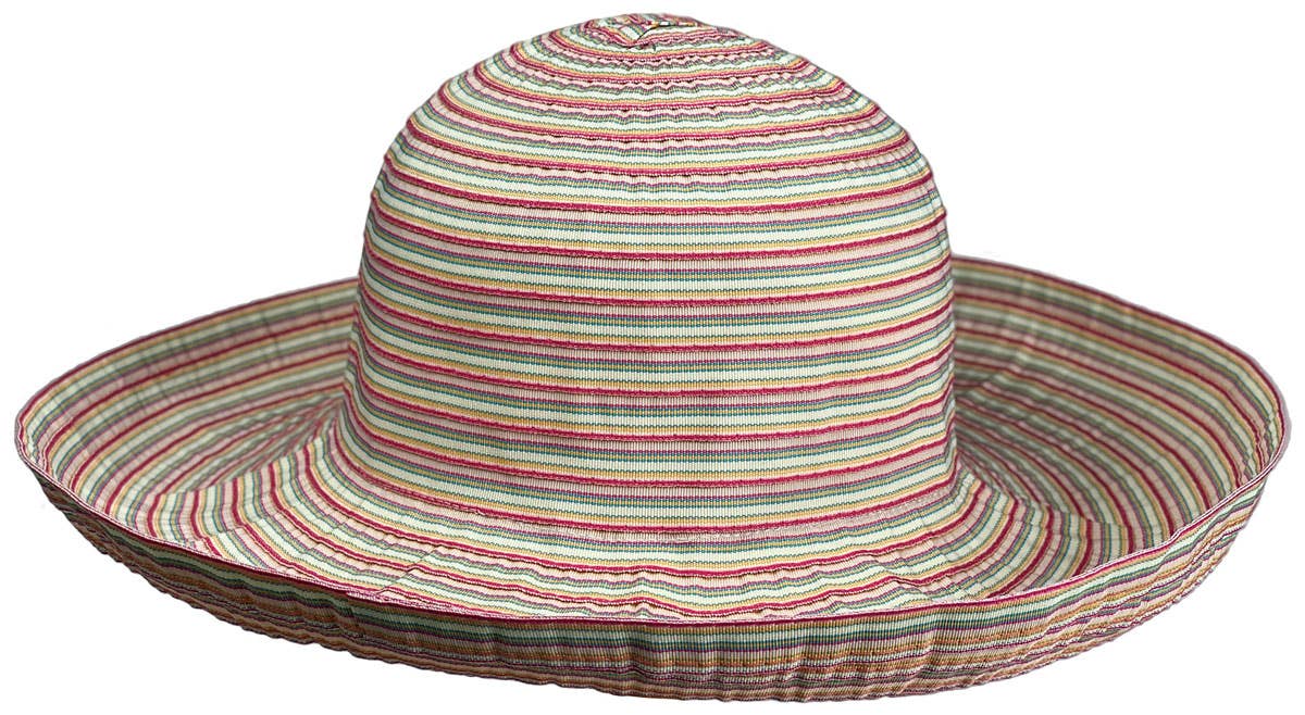 SF Hat: Women's Ribbon Roller: Warm Multi-Color