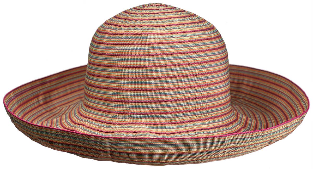 SF Hat: Women's Ribbon Roller: Warm Multi-Color