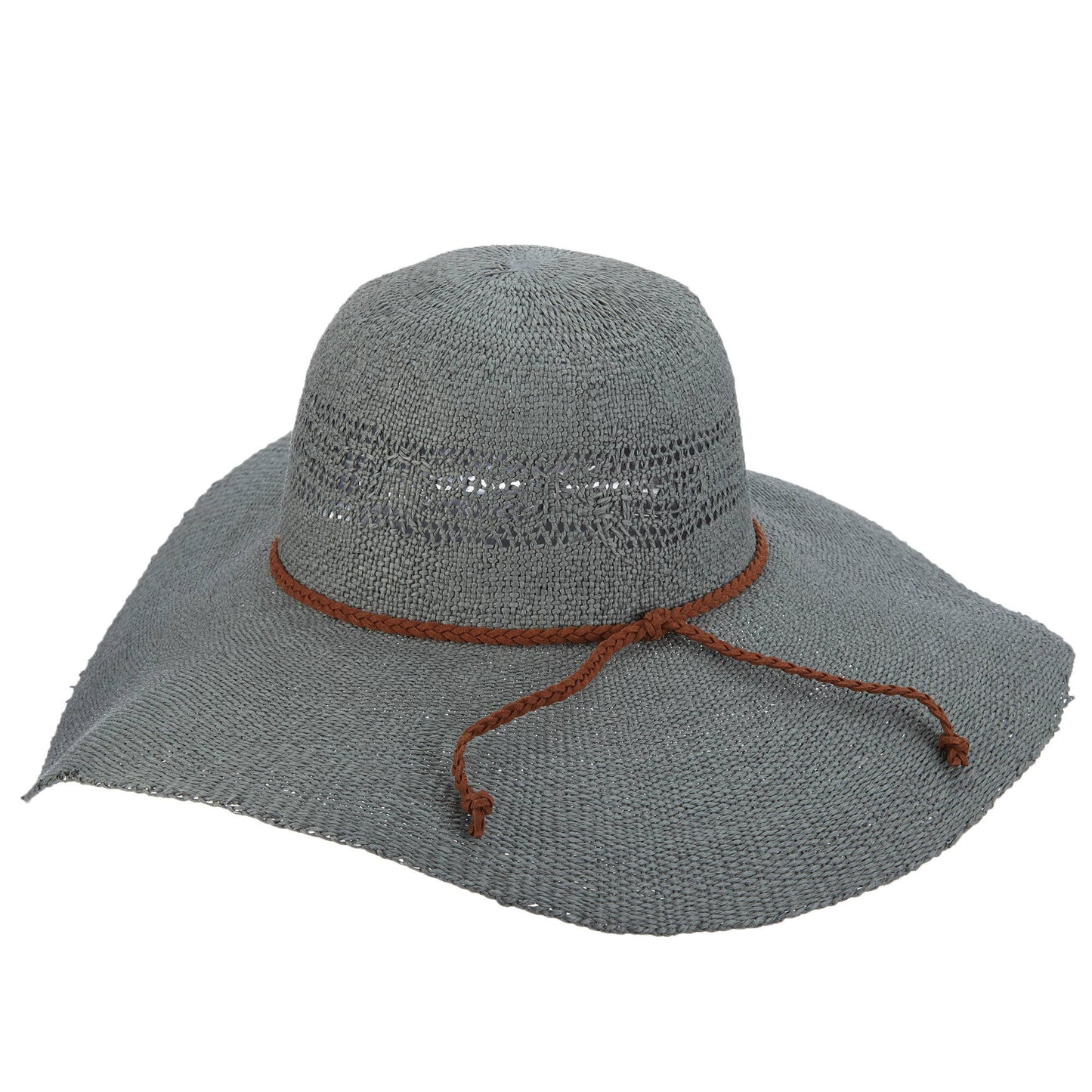 Scala Straw Round Crown Hat- Elenora: Assorted / OS