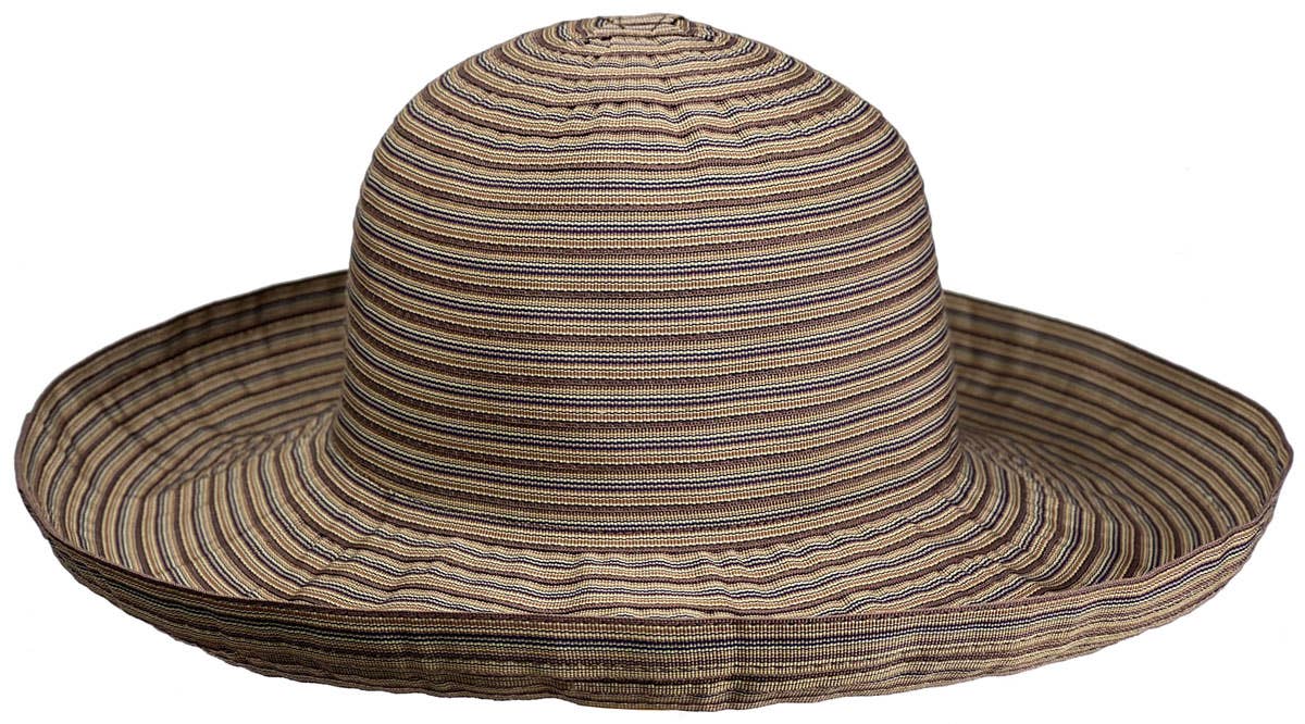 SF Hat: Women's Ribbon Roller: Espresso