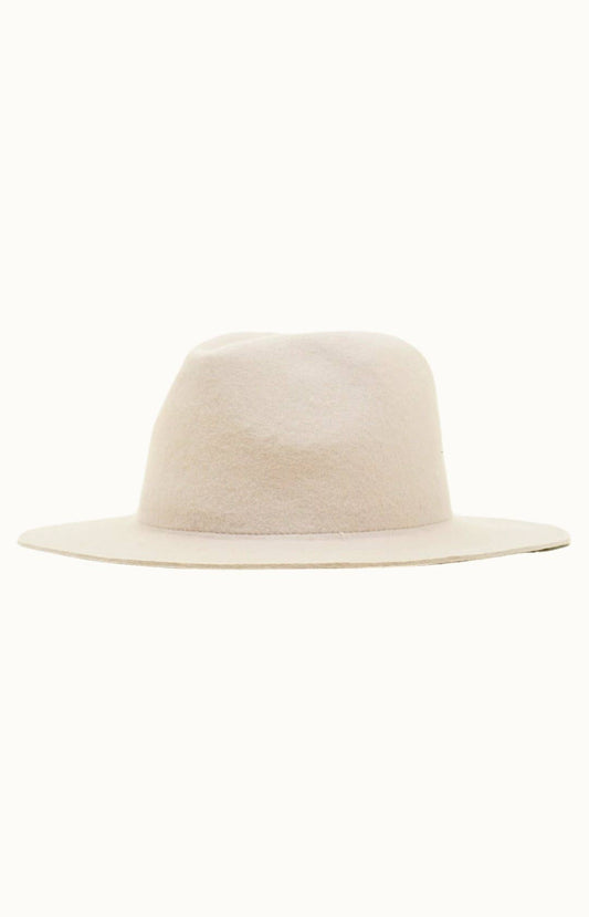 ATLAS - Travel Friendly, Packable 100% Wool Felt Rancher, Adjustable: Beige