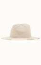 ATLAS - Travel Friendly, Packable 100% Wool Felt Rancher, Adjustable: Beige