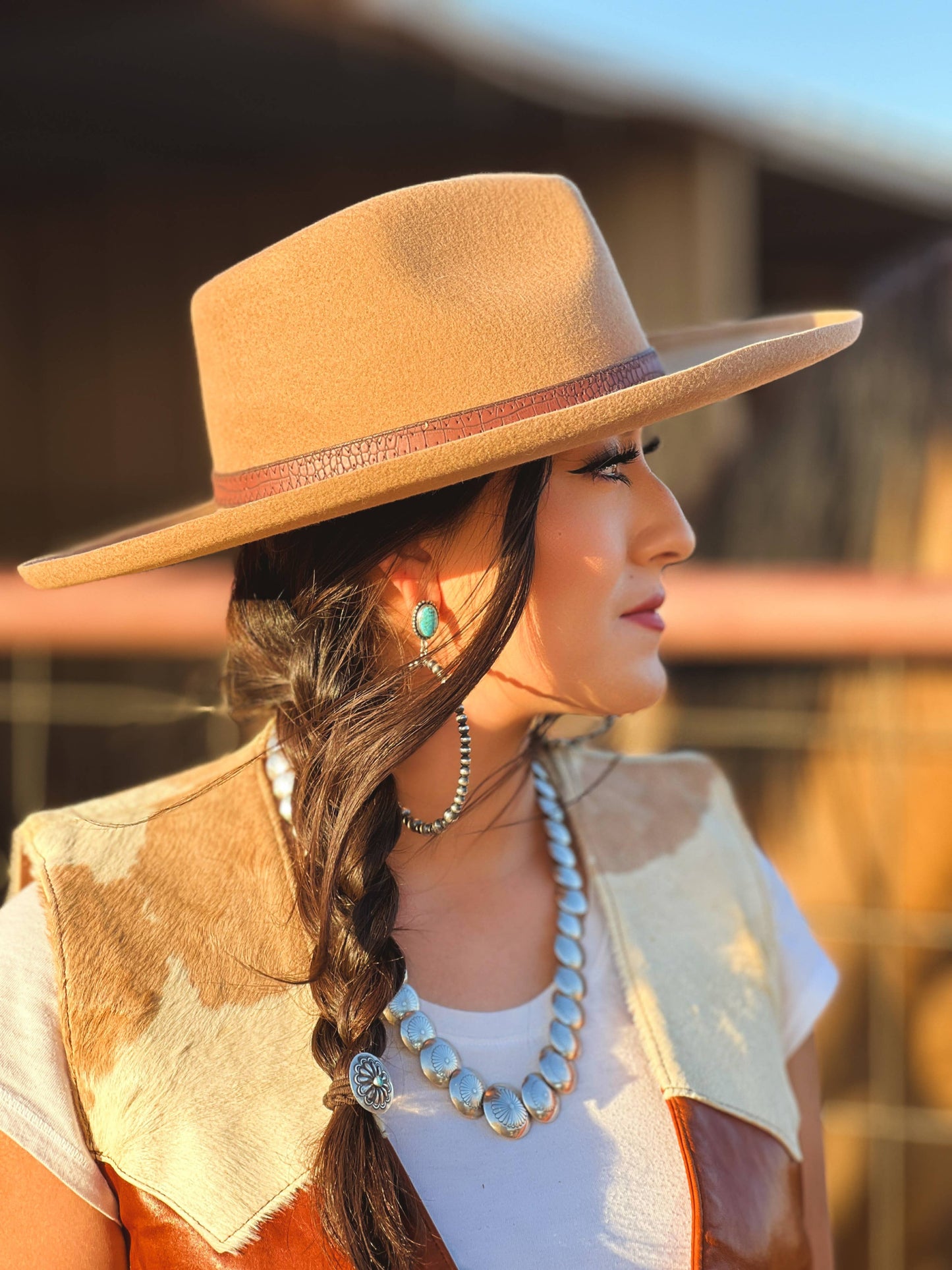 A.H. Pencil Rim Wool Felt Fedora Hat - Style Hudson: White / MD