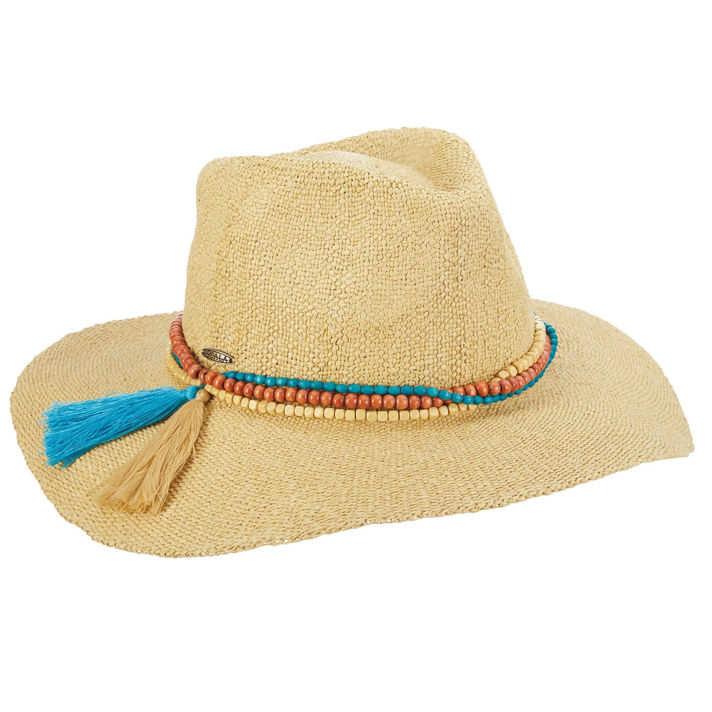 Scala Straw Safari Hat- Cheyenne: Assorted / OSFM