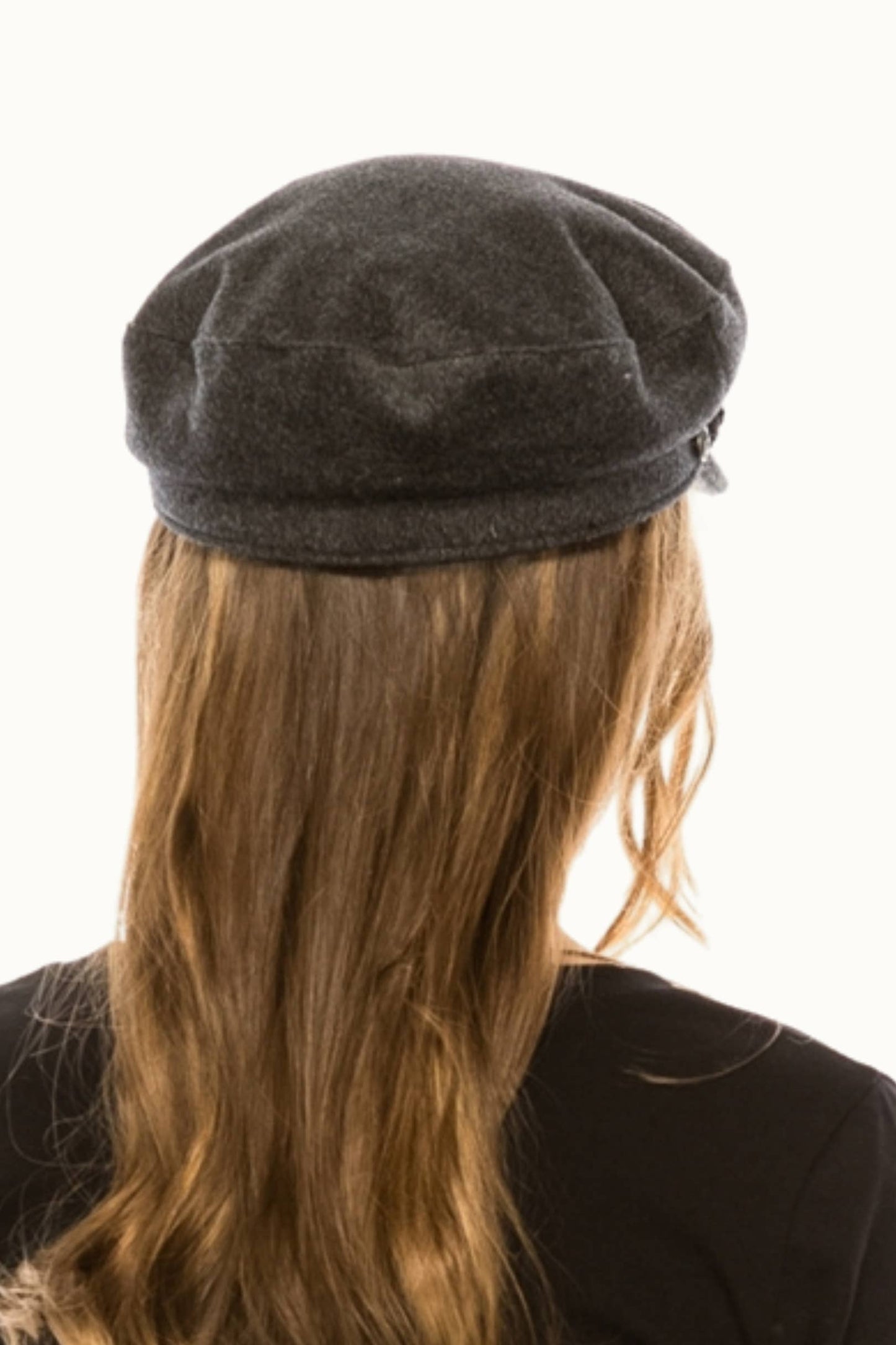 O&P Vintage Inspired Wool Felt Greek Hat, Adjustable