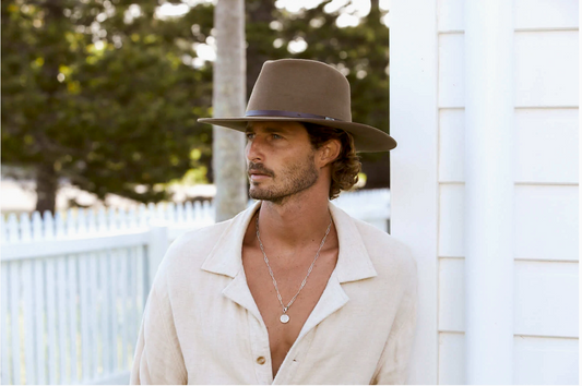 Conner Hats - Banjo Paterson Australian Wool Hat -  Putty, Small