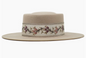 Olive & Pique:  Gambler, Banded 100% Wool Felt Rancher, Satin Lined, Unisex, Pecan