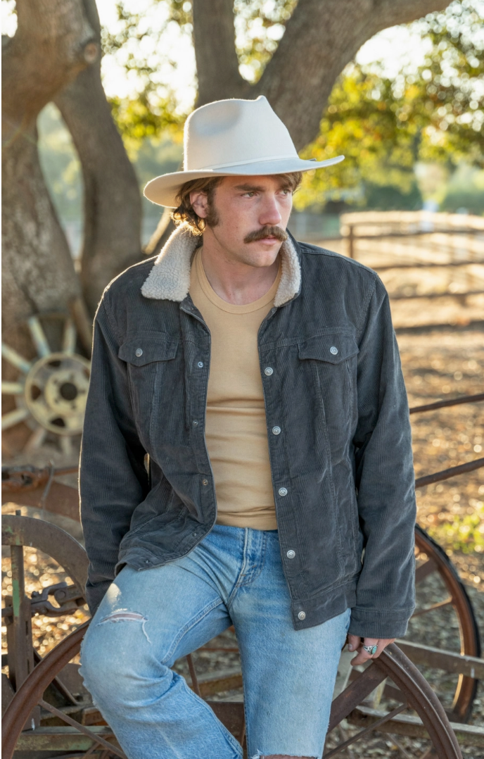 Stagecoach Australian Wool Cowboy Hat: Silverbelly White
