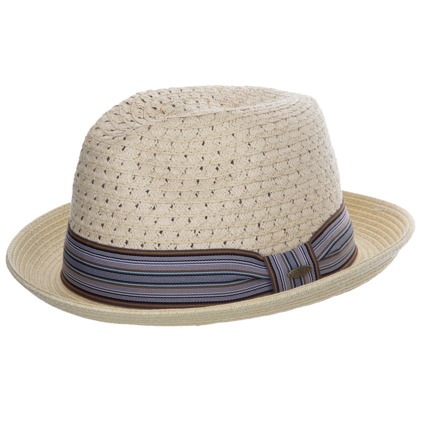 Scala Straw Fedora Hat- Barnaby: Tea / S/M
