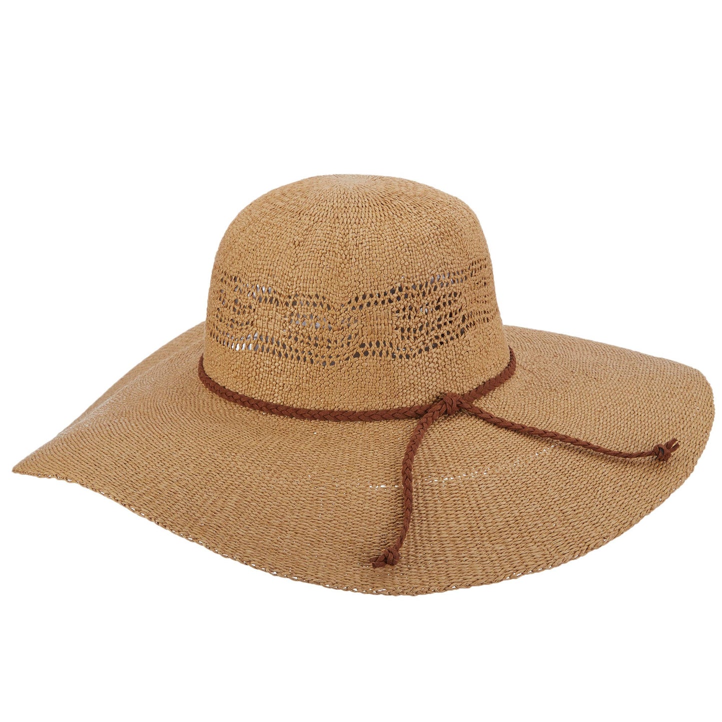 Scala Straw Round Crown Hat- Elenora: Assorted / OS