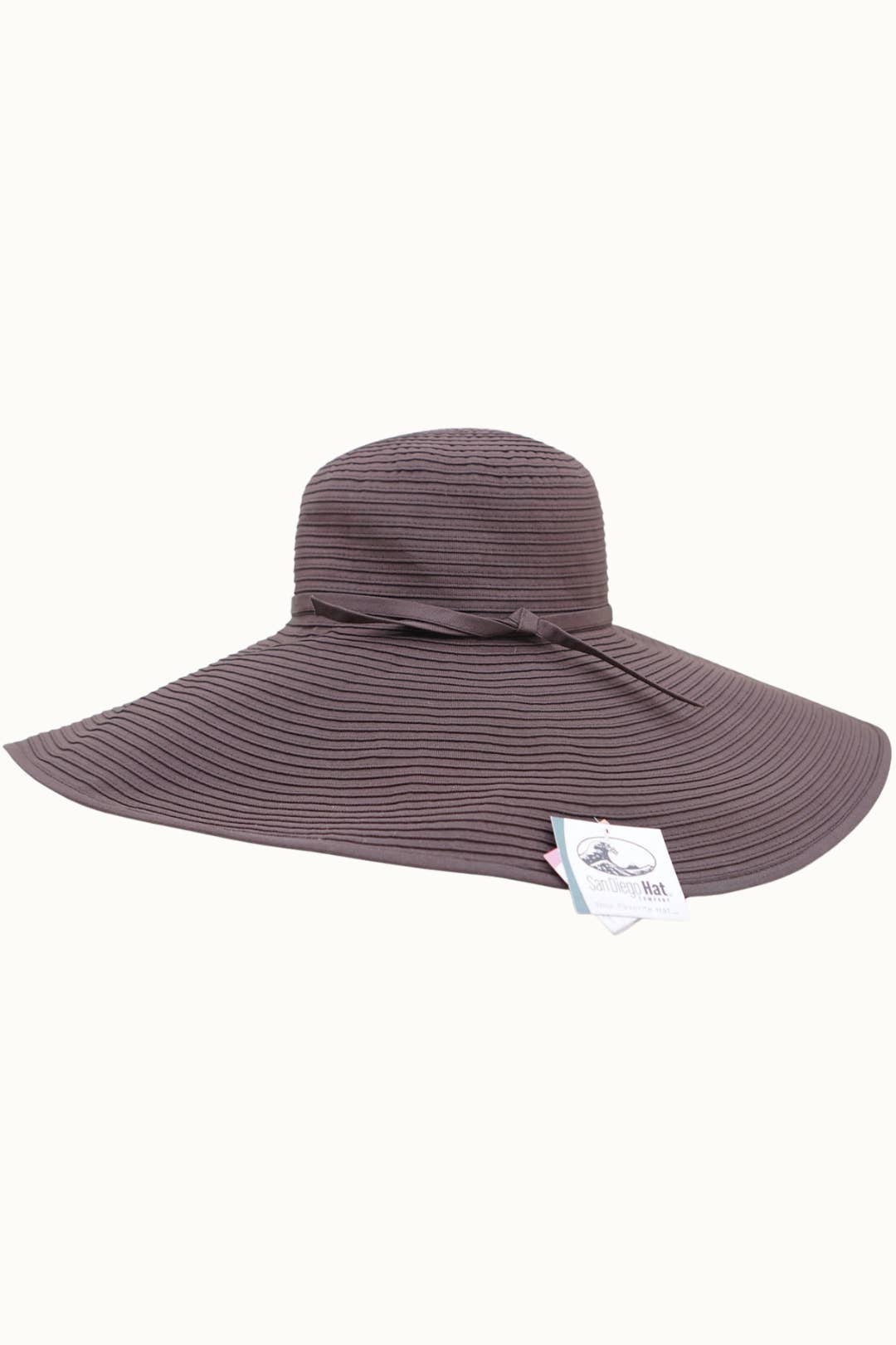 Wide Ribbon Lined Sun Hat for Gardening Beach Shade