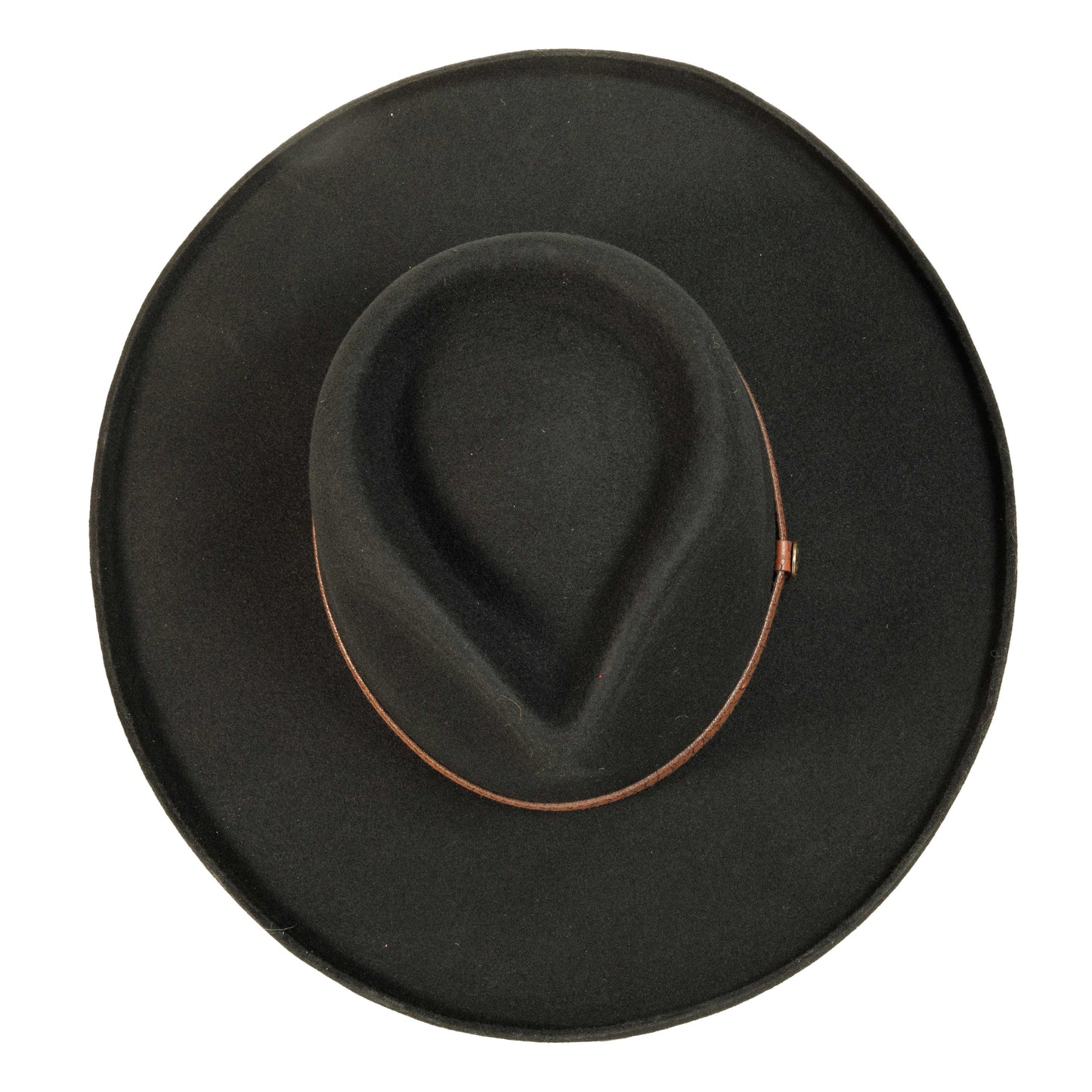 Pencil Rim Wool Felt Fedora Hat - Style Hudson: White / SM