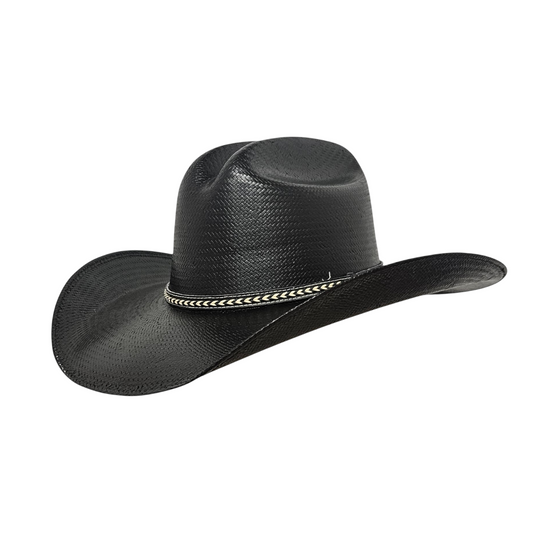 Backroads Black - Straw Shantung