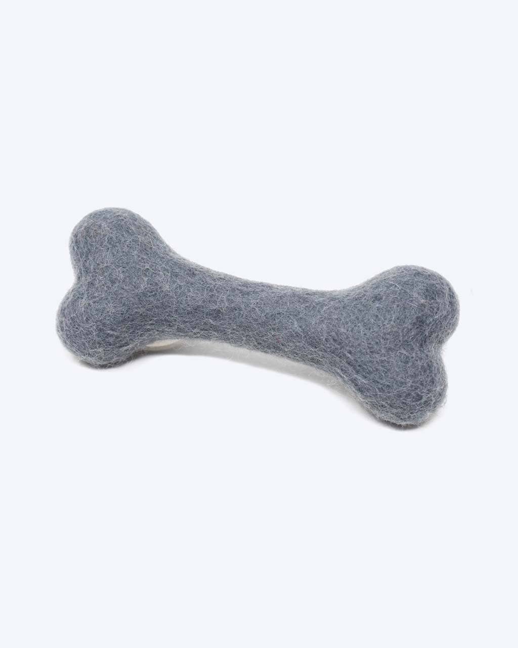 MODERNBEAST: SPRING WOOLBONE Wool Dog Toy: TAUPE / SMALL