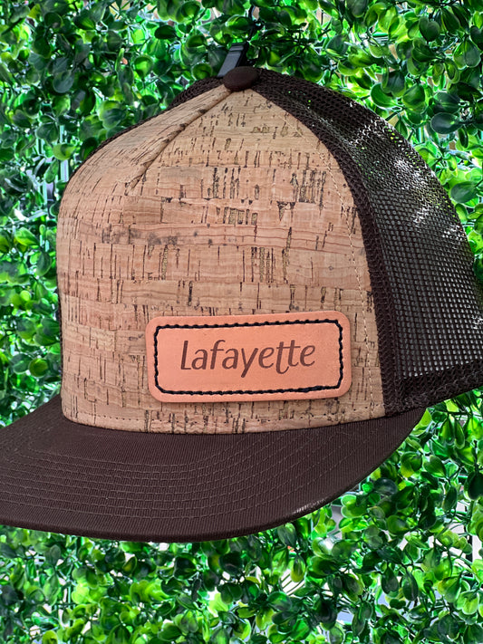 Wide Brim, Adjustable brim, Leather on Cork