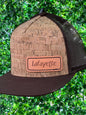 Wide Brim, Adjustable brim, Leather on Cork